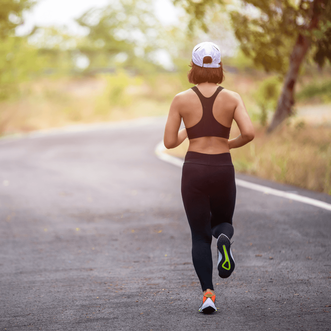 A woman running after a session at InnerFit Gym