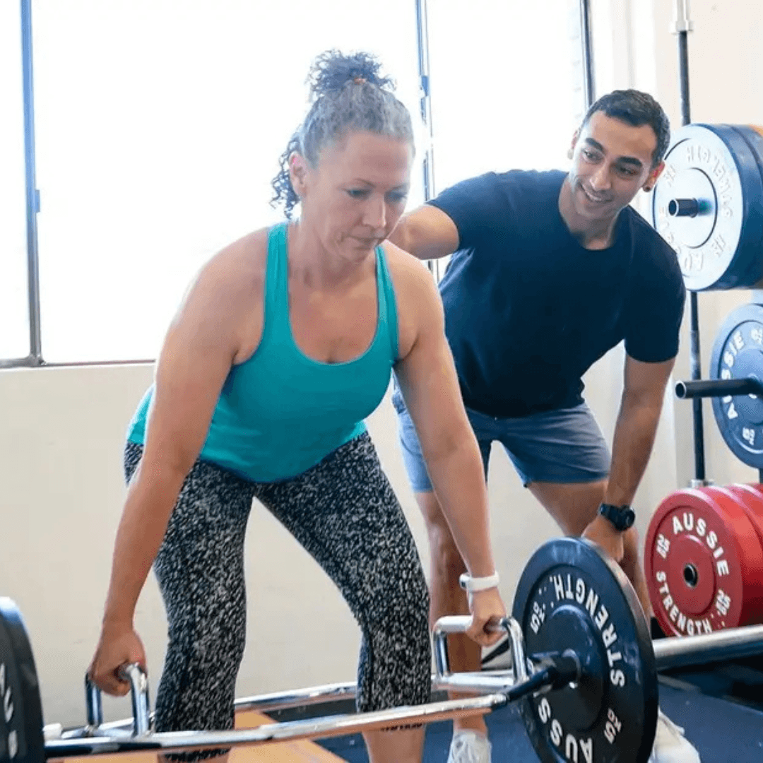 A Woman doing a strength training session at InnerFit in Leichhardt