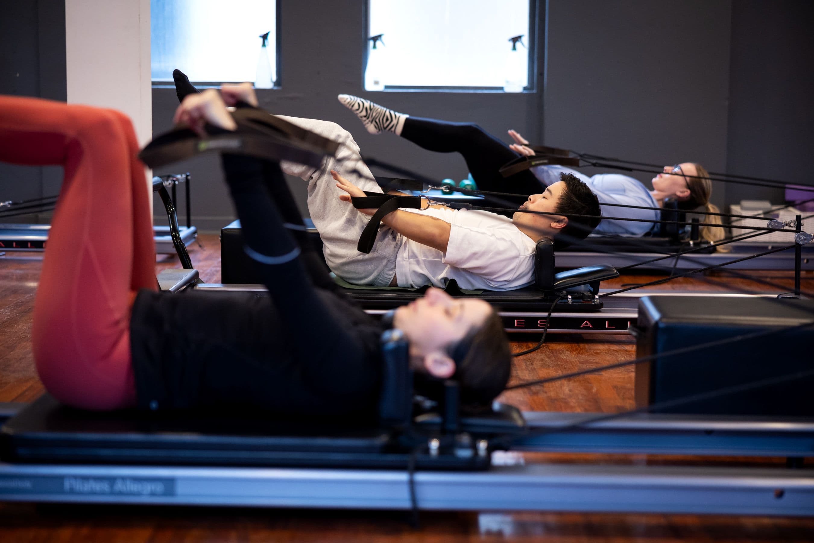 ladies doing reformer